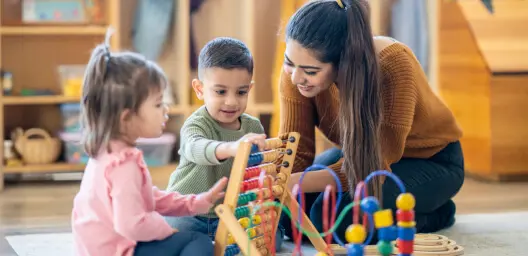 Children at a daycare center